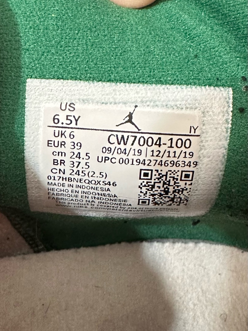 Jordan 6 Rings 6.5 Youth - Picture 7 of 8